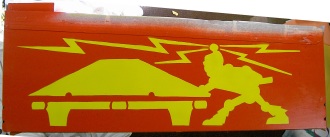 pinball pool cab before